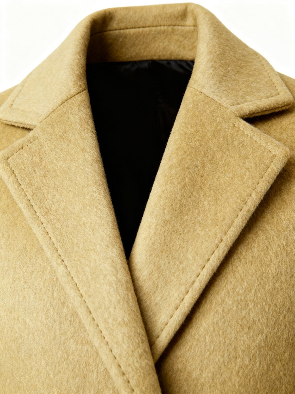 Trench pour homme, à revers, gris clair