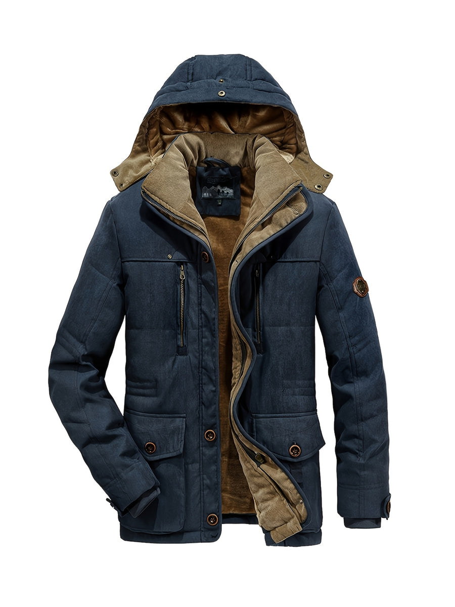 Veste matelassée, à capuche, vert fougère