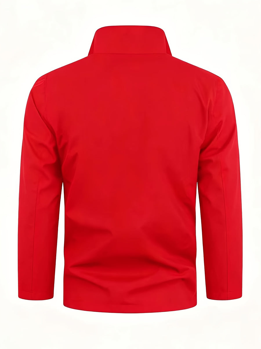 Veste, coupe-vent, à col montant, bleu royal, photo 17