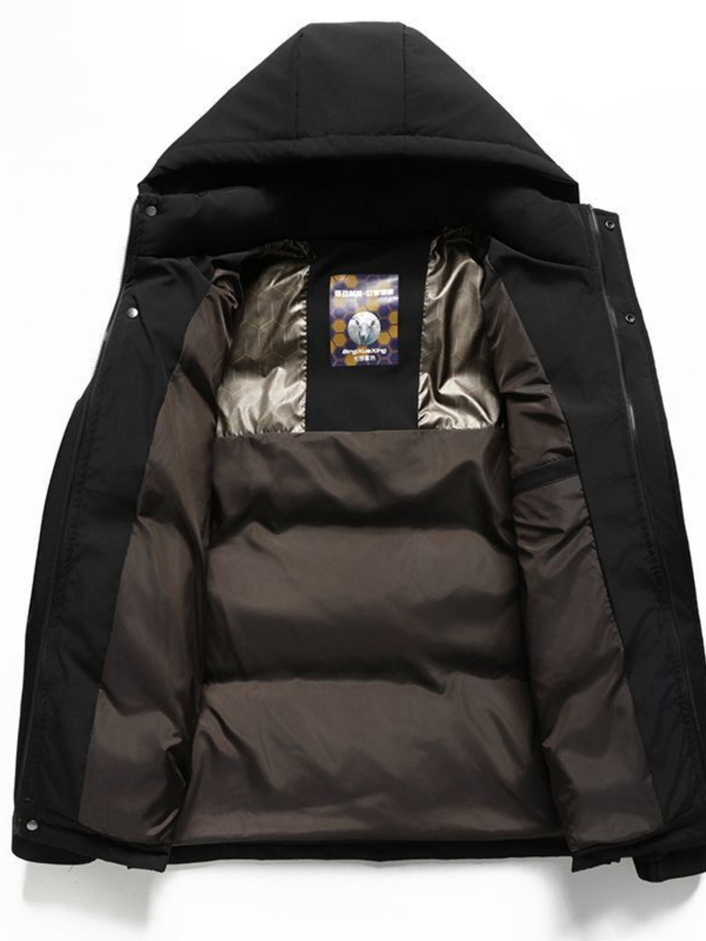 Manteau matelassé pour homme, à capuche, modele 6