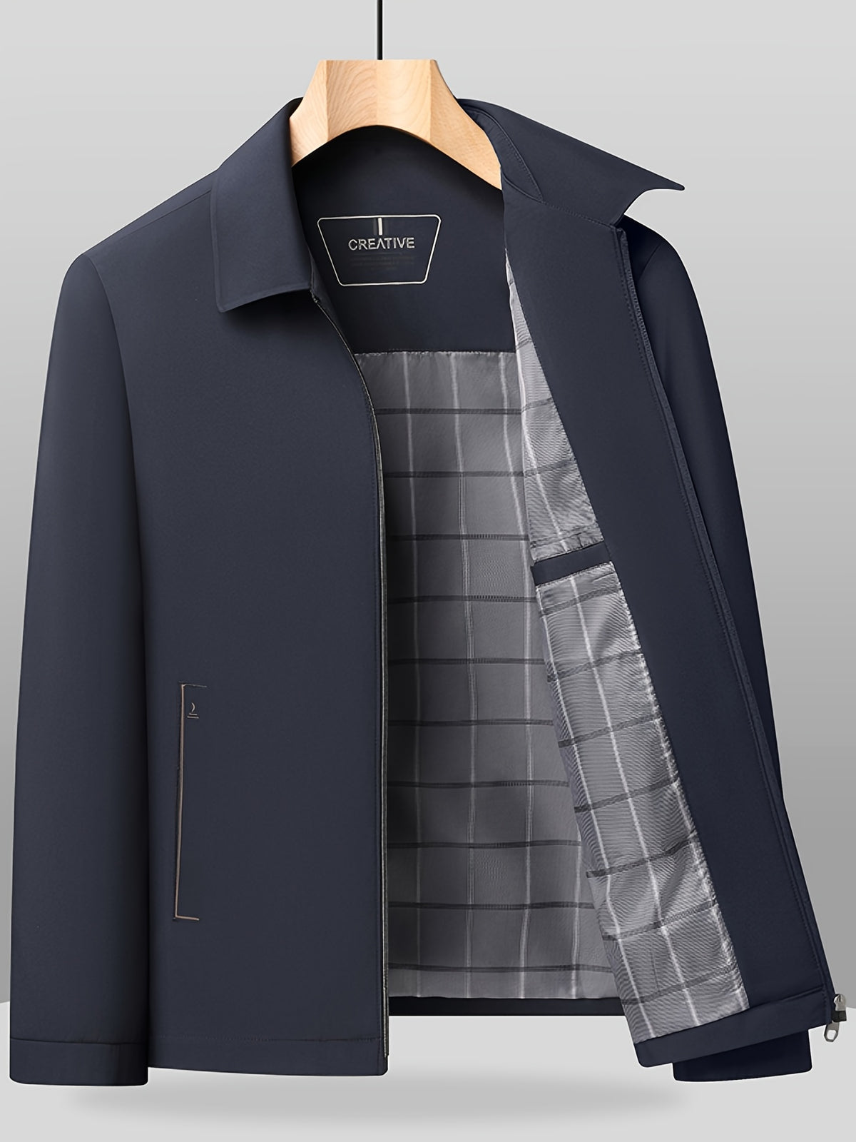 Veste pour homme, à revers, jd1008 xing - 407 noir