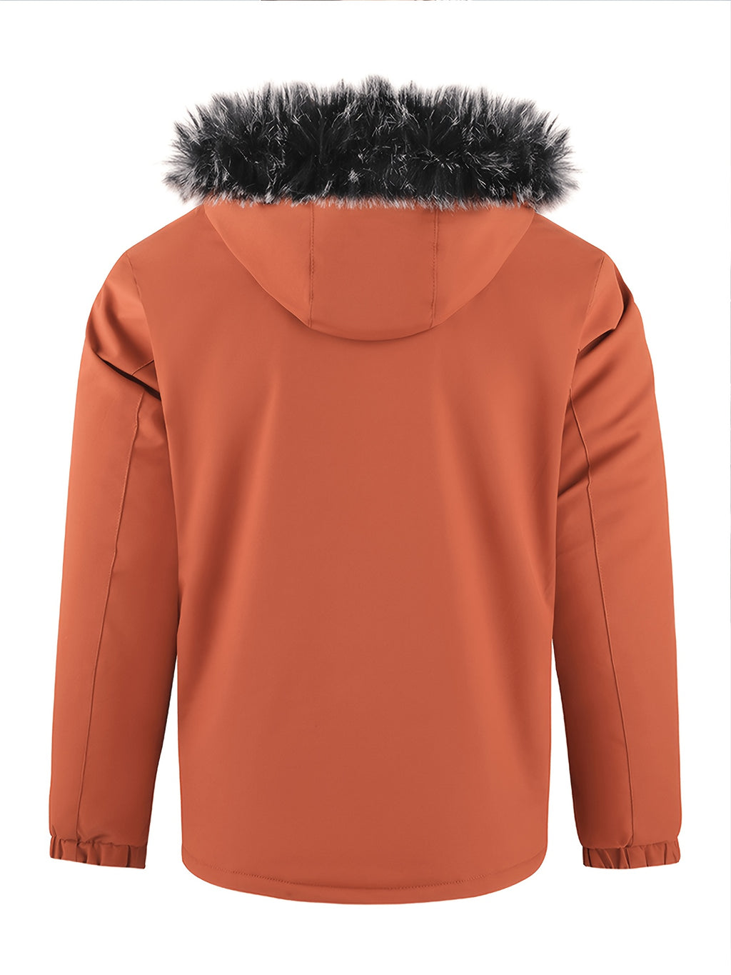 Manteau pour homme, à capuche, mandarine