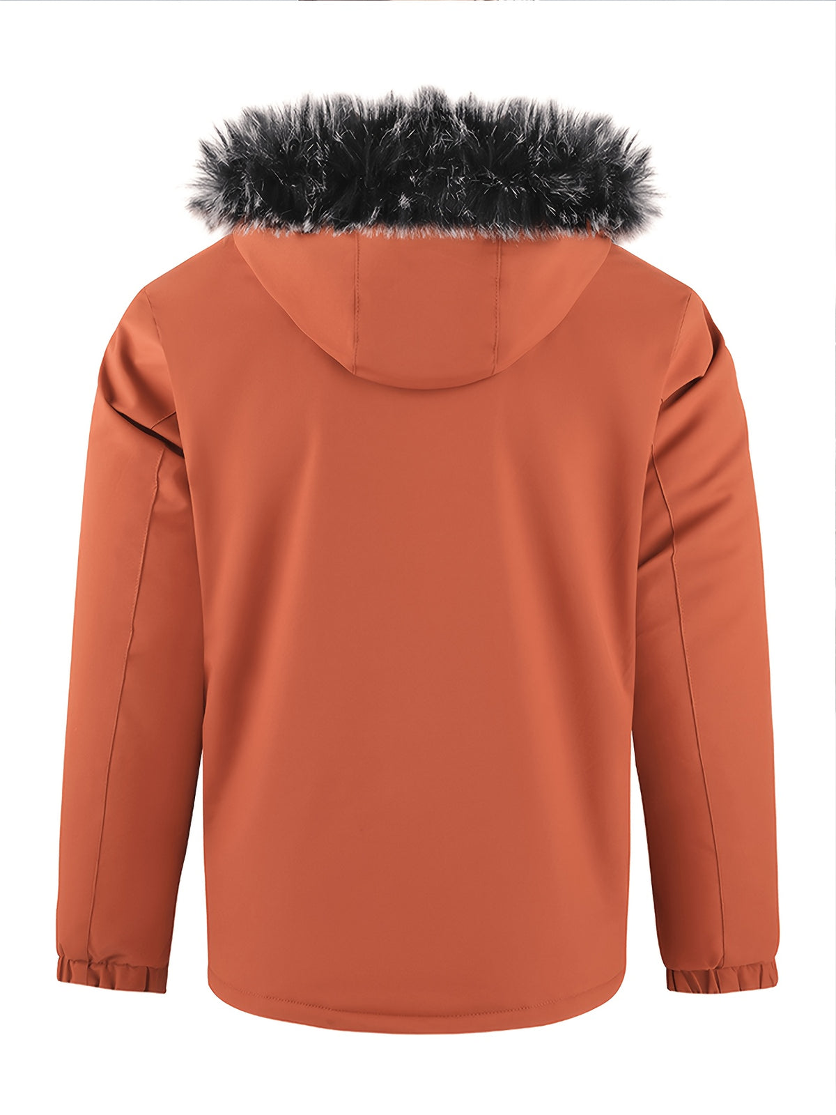 Manteau pour homme, à capuche, mandarine